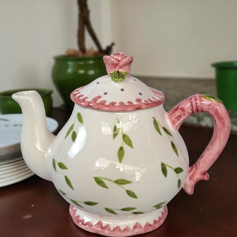 Milson And Louis Hand Painted Original Tea Set Ceramic Tea Party Teapot & More - Picture 10 of 13